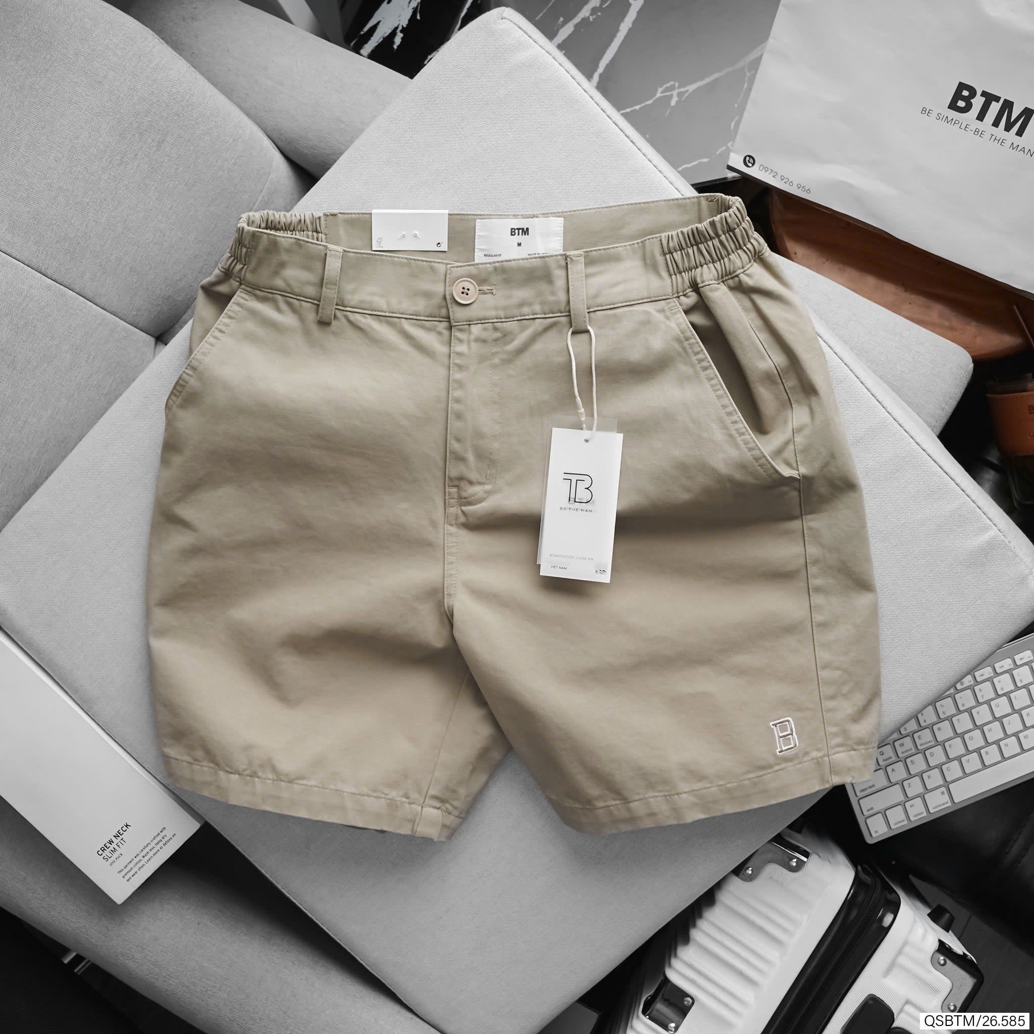 Short Kaki BTM Lưng Thun