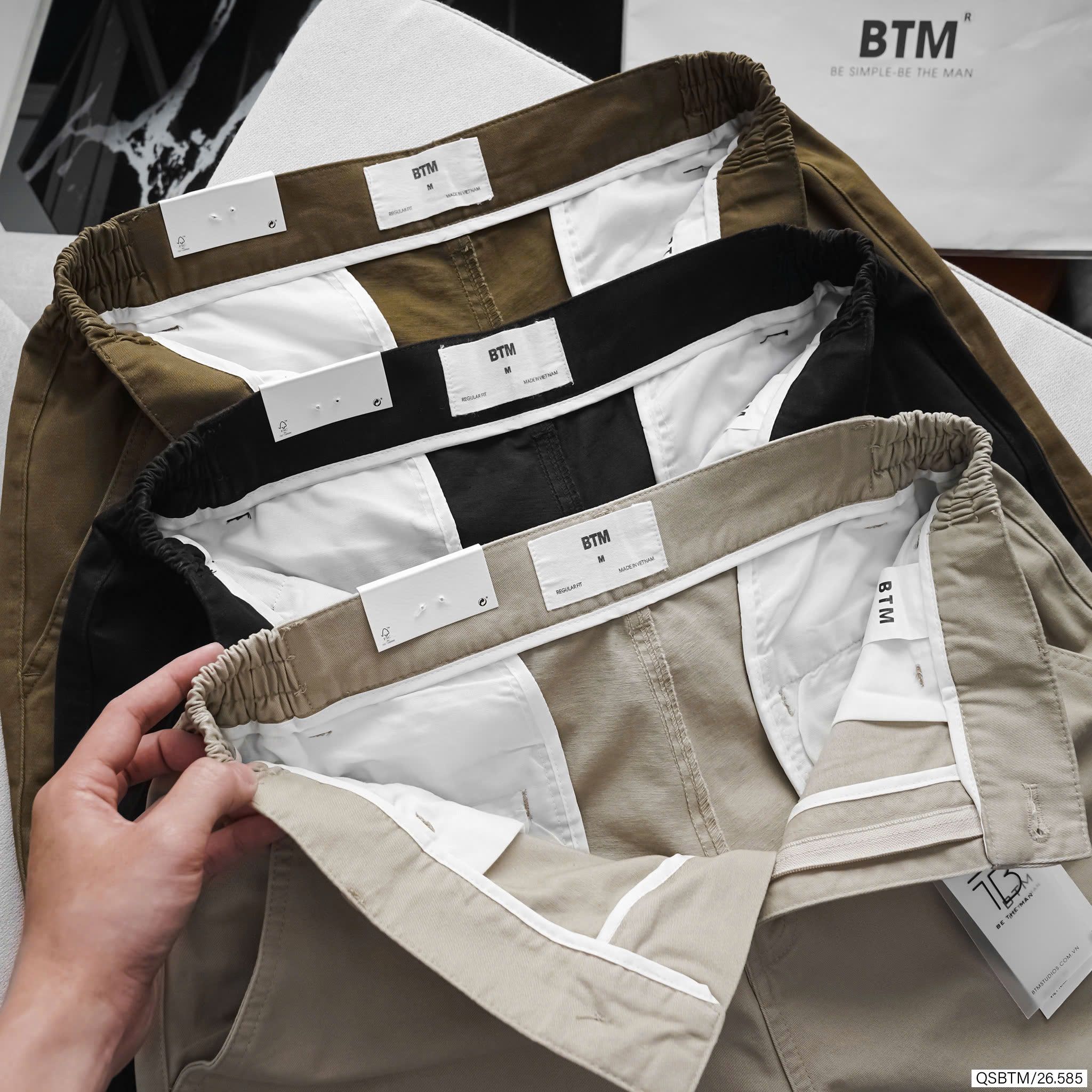 Short Kaki BTM Lưng Thun