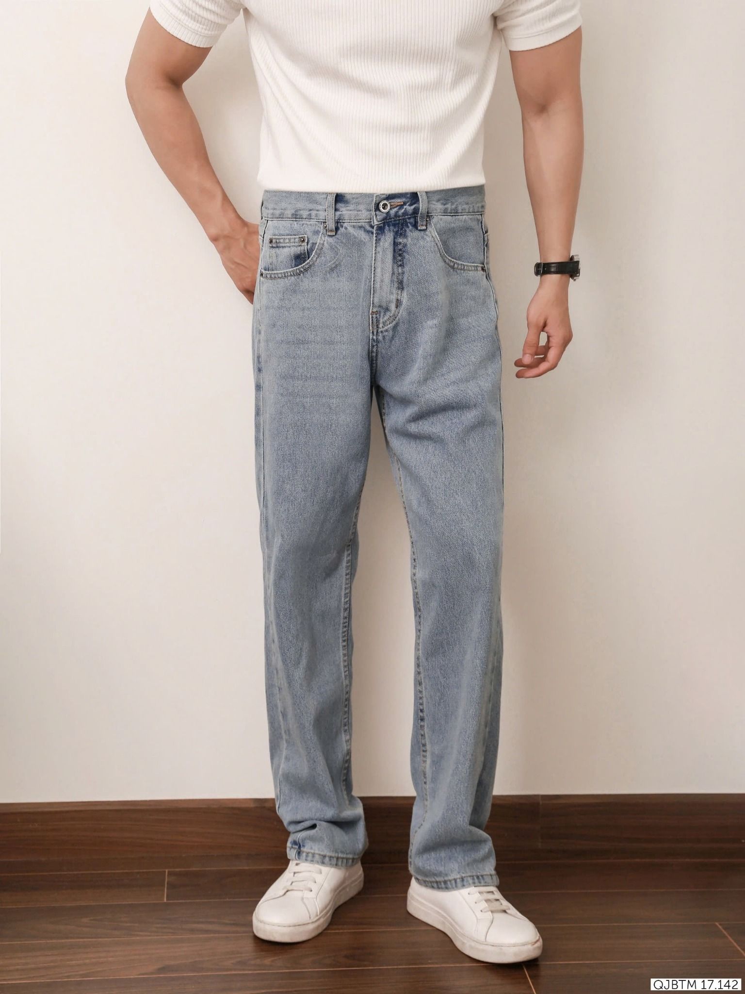 Quần Jean BTM Straight Fit