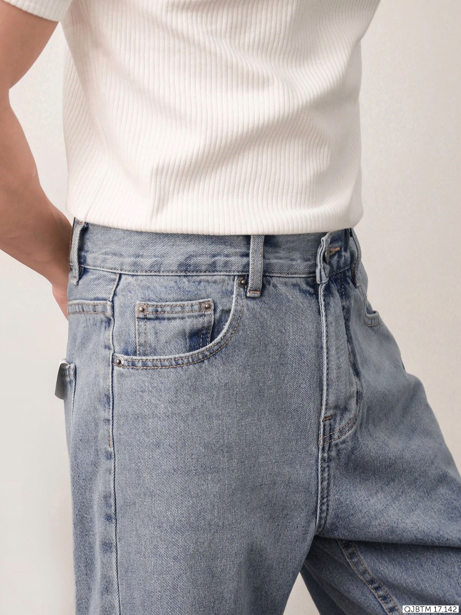Quần Jean BTM Straight Fit