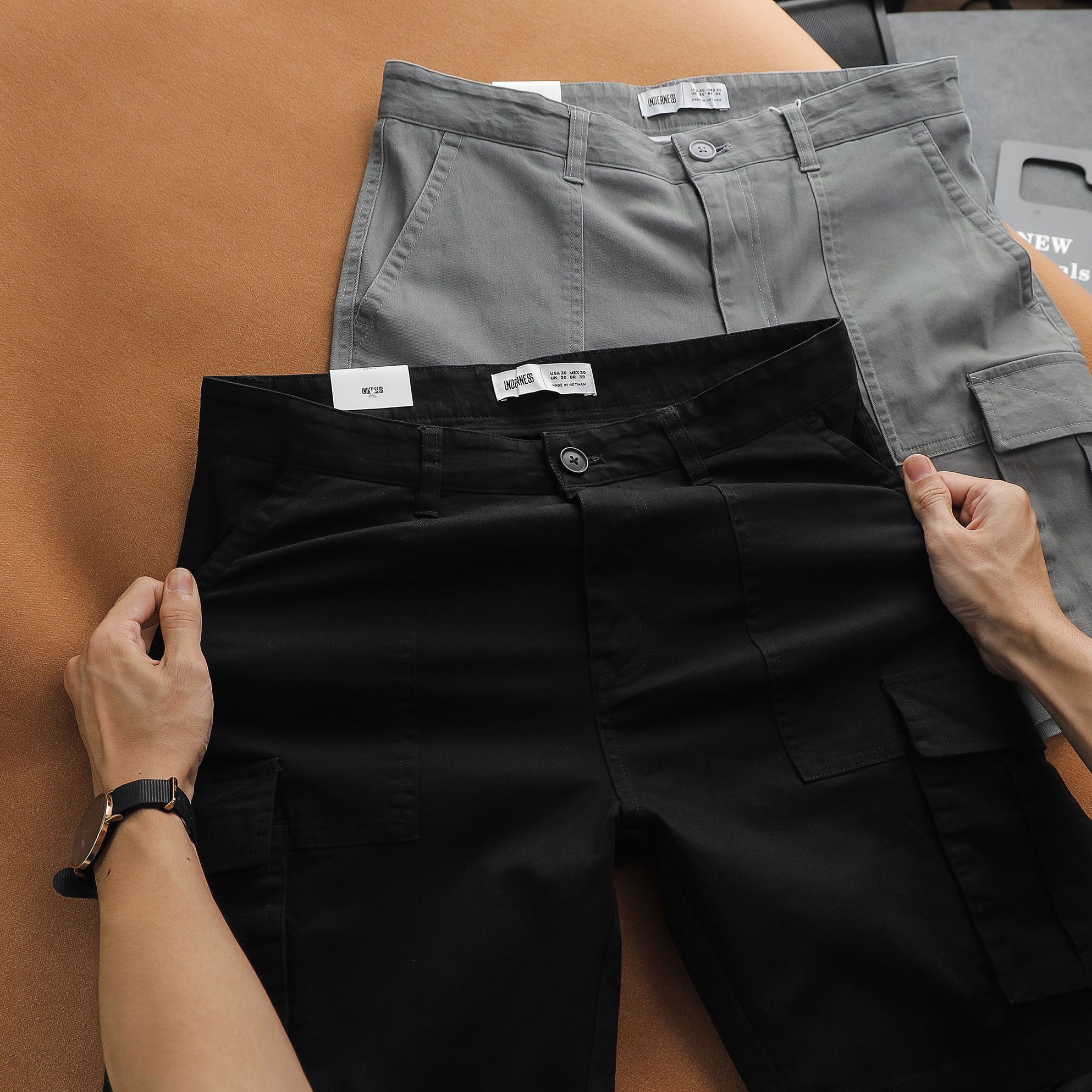 Short Kaki UNDERNESS Túi Hộp