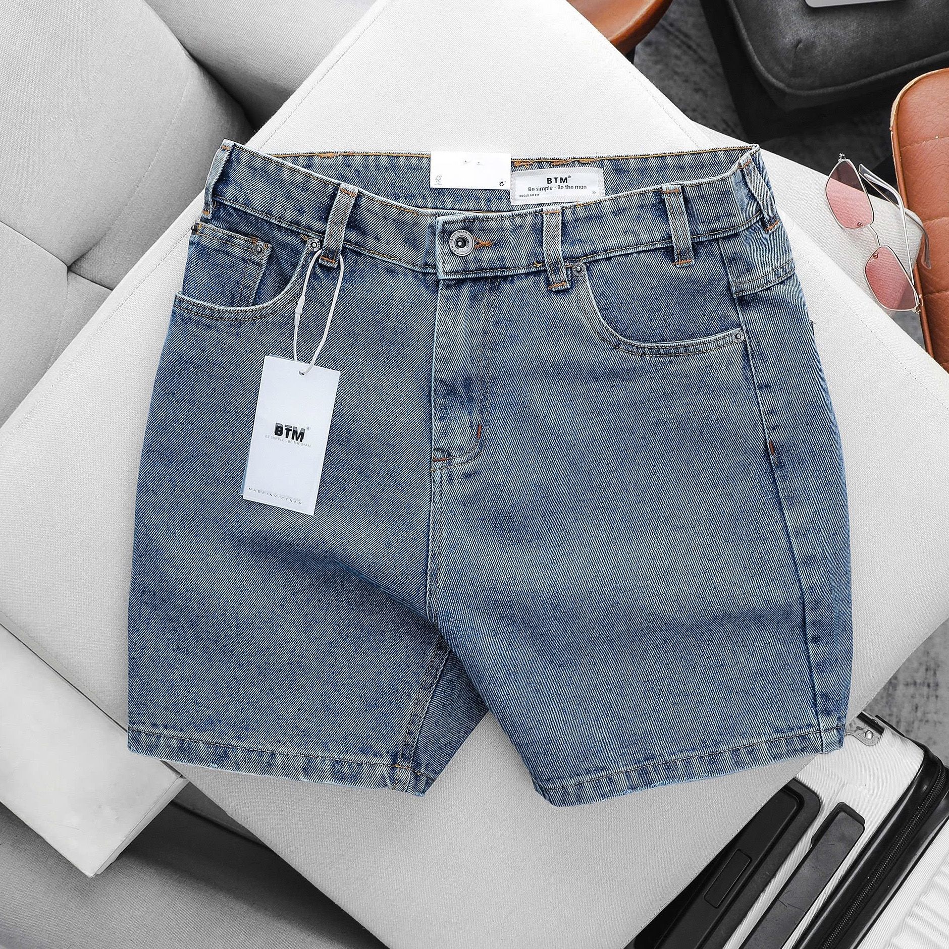 Quần Short Jean BTM Wash