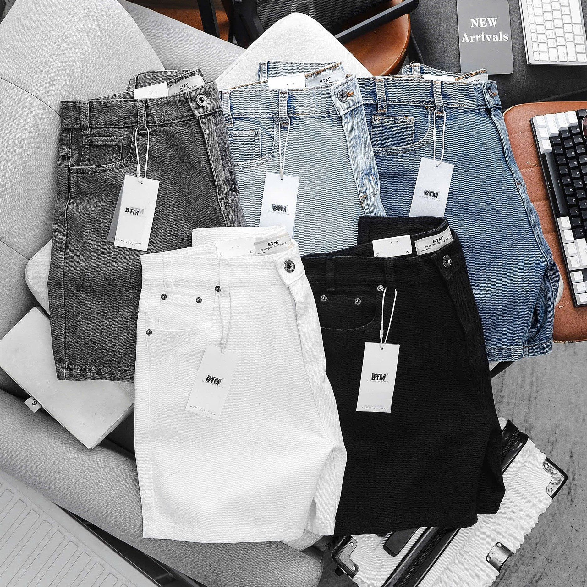 Quần Short Jean BTM Wash