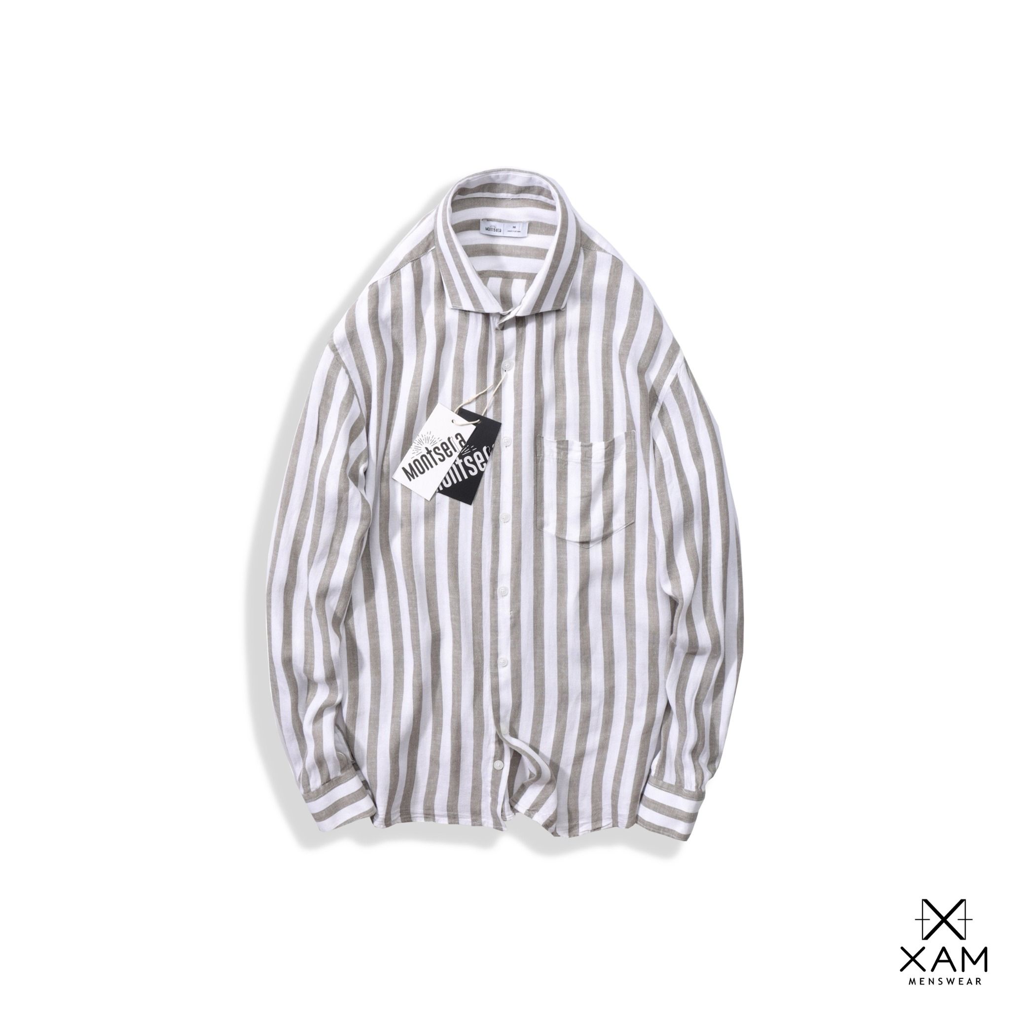 Sơmi Linen MONTSERA Sọc