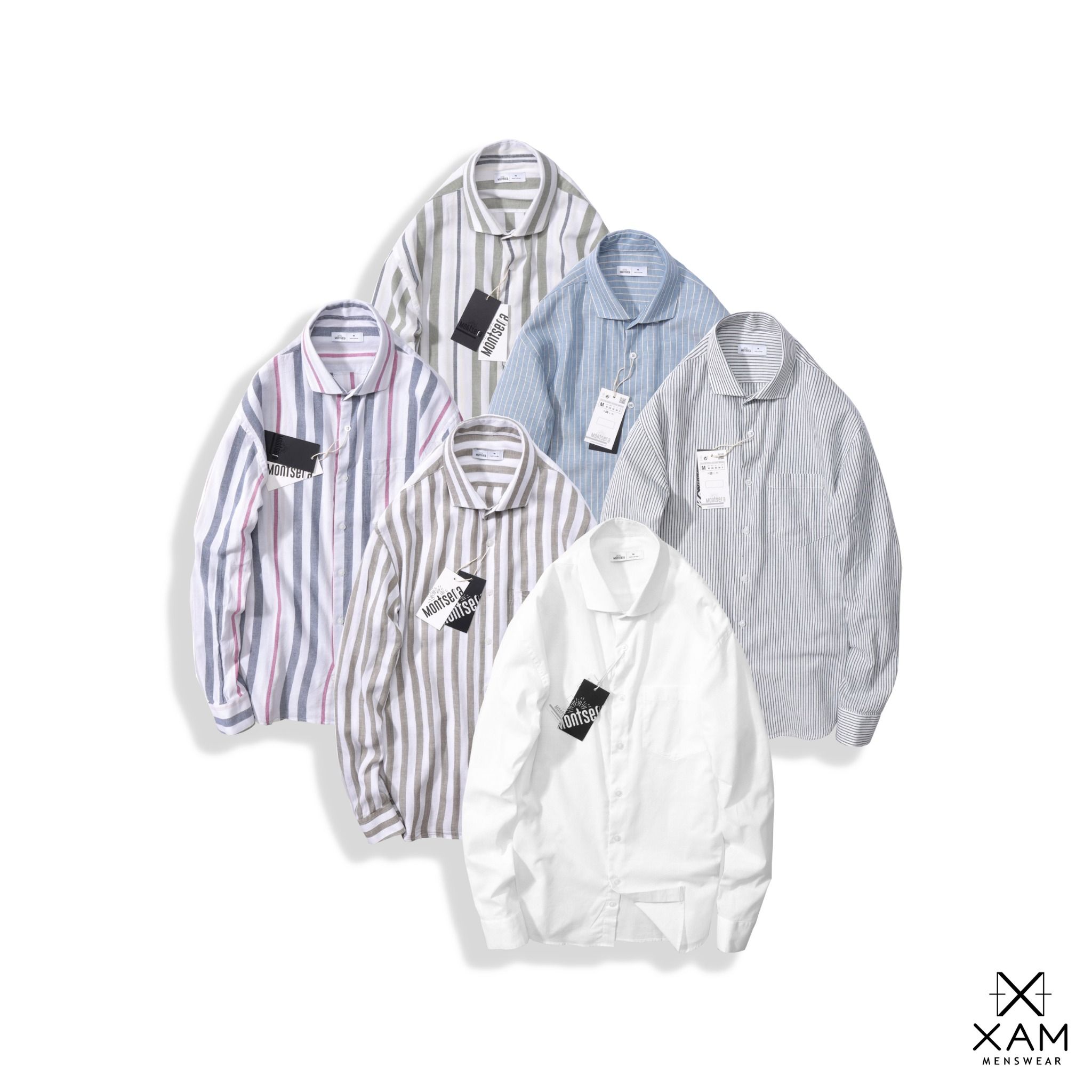 Sơmi Linen MONTSERA Sọc