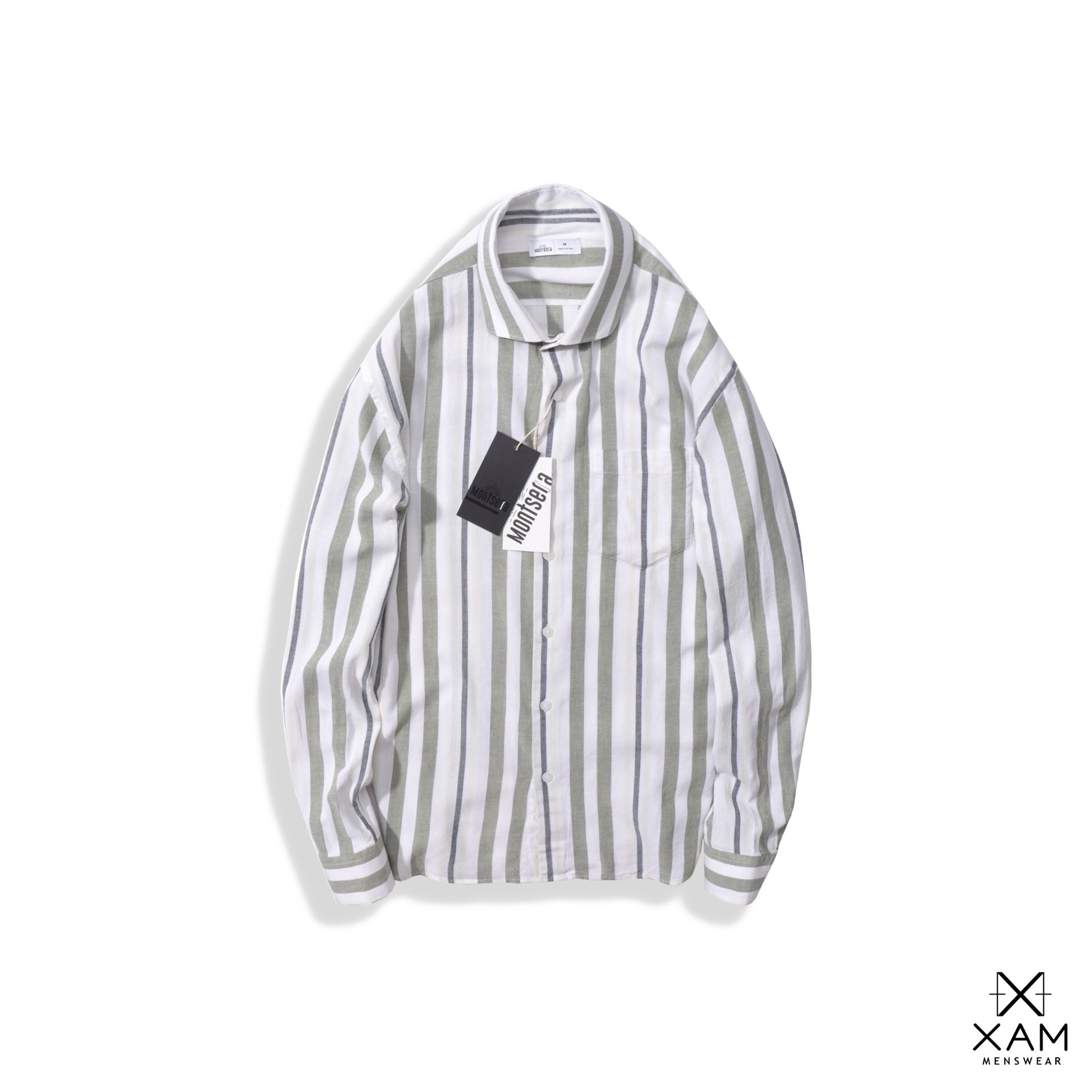 Sơmi Linen MONTSERA Sọc