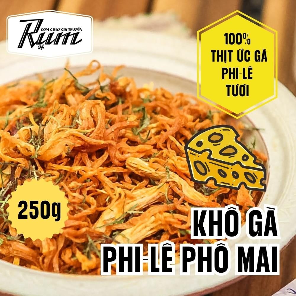 Khô gà lá chanh đẫm phô mai 250g