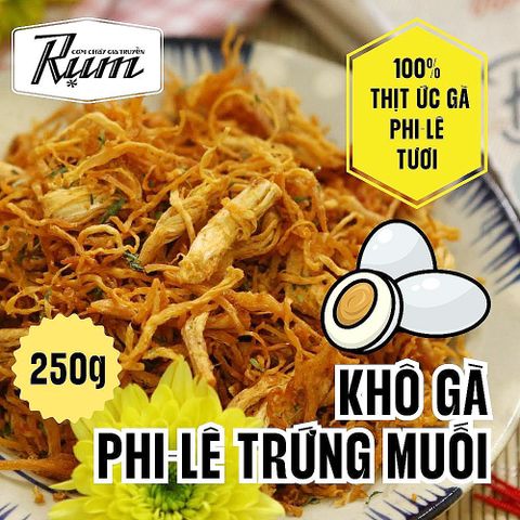  Khô gà trứng muối 250g 