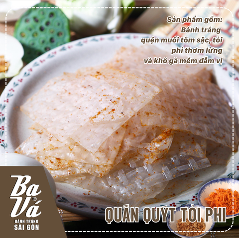  Bánh Tráng Quấn Quýt Tỏi Phi 