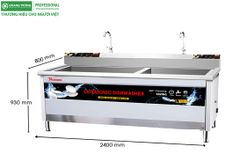 Máy Rửa Chén Bát Công Nghiệp Siêu Âm Ultrasonic Luxury TGU-2400XD