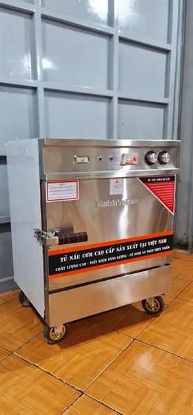 Tủ nấu cơm 4 khay dùng điện, có chế độ hẹn giờ và cài đặt nhiệt độ VNK4-DA
