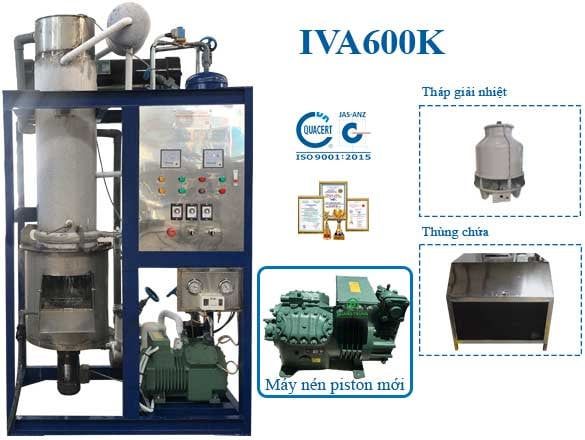 Máy Làm Đá Viên Công Nghiệp 600KG IVA600K Mới 100%