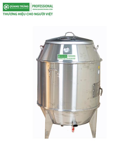 Lò quay gà vịt inox bằng than 80QT