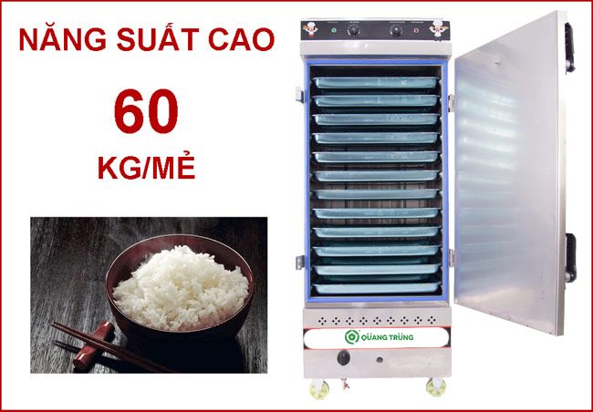 Tủ Cơm Công Nghiệp 60kg (Điện có điều khiển)