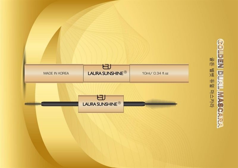 Laura Sunshine Golden Dual Mascara Chuốt mi 2 đầu, làm dày & dài mi