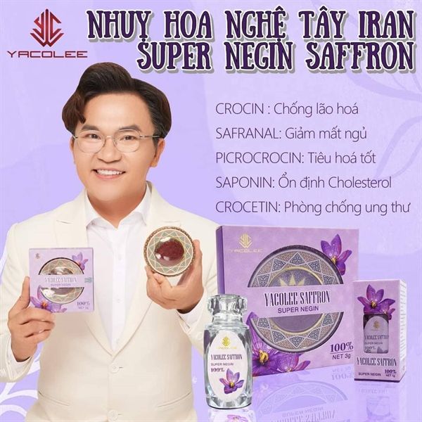  Saffron Nhụy Hoa Nghệ Tây Yacolee Super Negin 1gr 