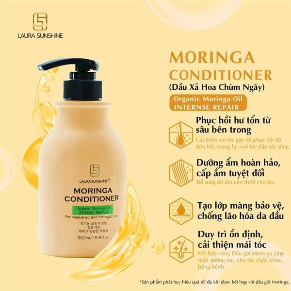 MORINGA CONDITIONER (Dầu xả phục hồi tóc chiết xuất hoa chùm ngây)