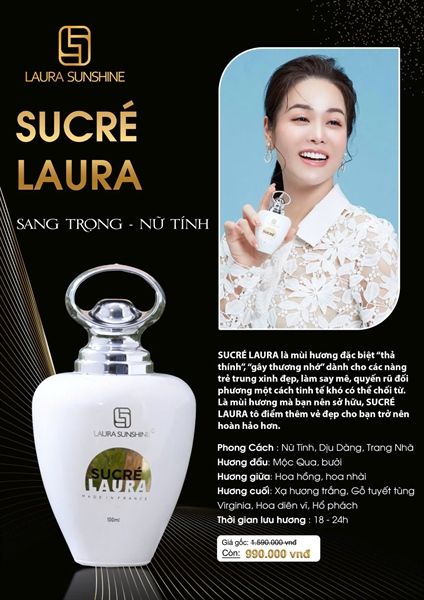 Nước hoa Nữ SUCRÉ LAURA Laura Paris Nhật Kim Anh No7