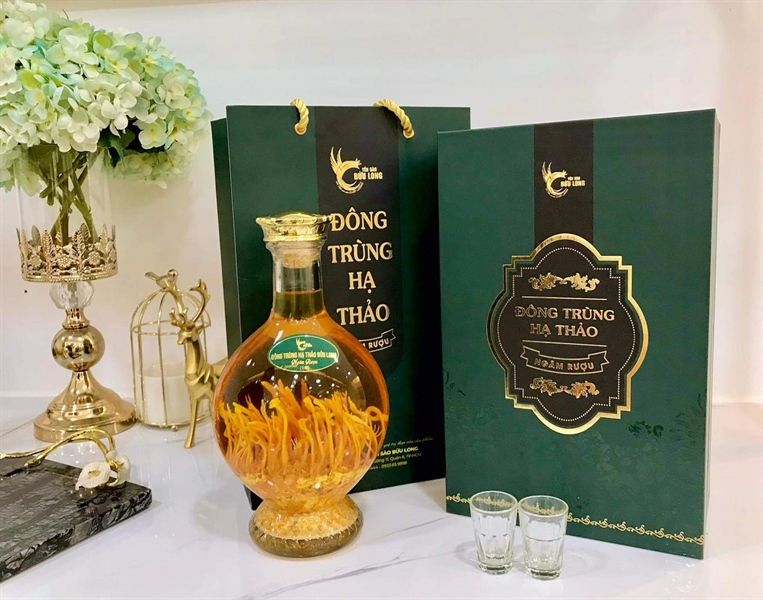 Đông trùng Hạ thảo ngâm rượu 1 lít