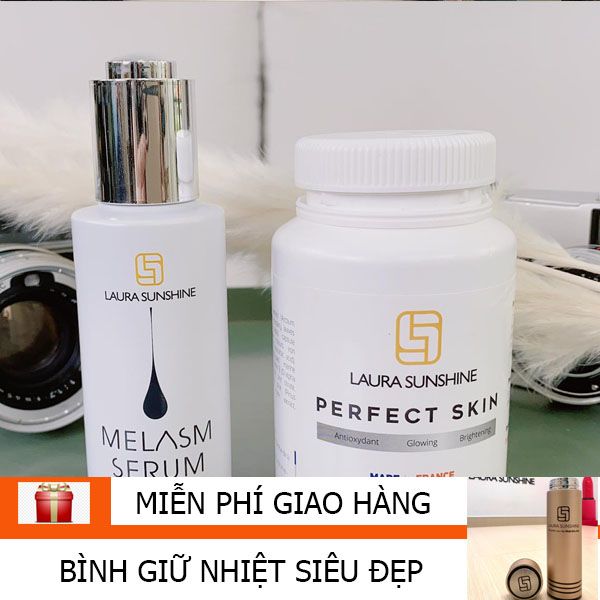 Bộ Chuyên Nám Laura Sunshine Nhật Kim Anh: Viên Uống + Serum Nám
