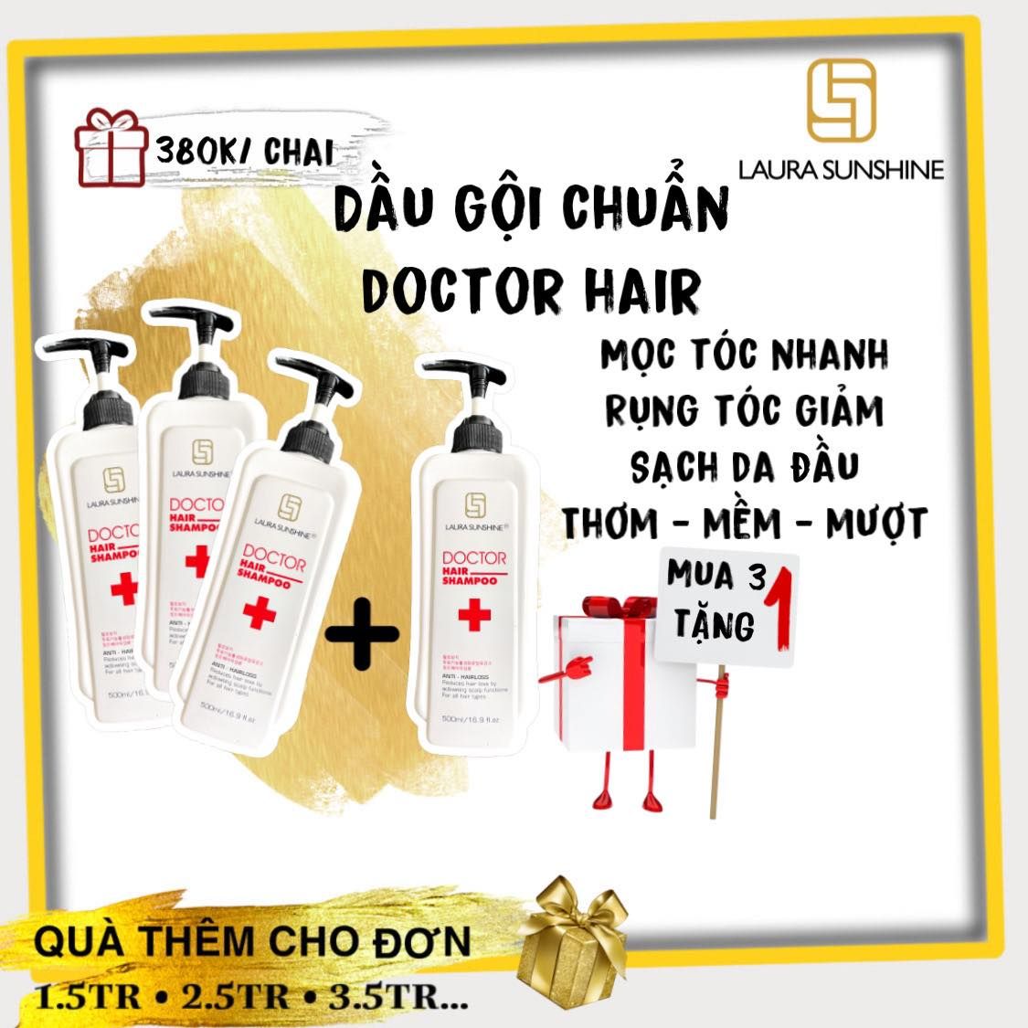 Laura Sunshine Dầu Gội Giúp Giảm Rụng Tóc Doctor Hair Shampoo