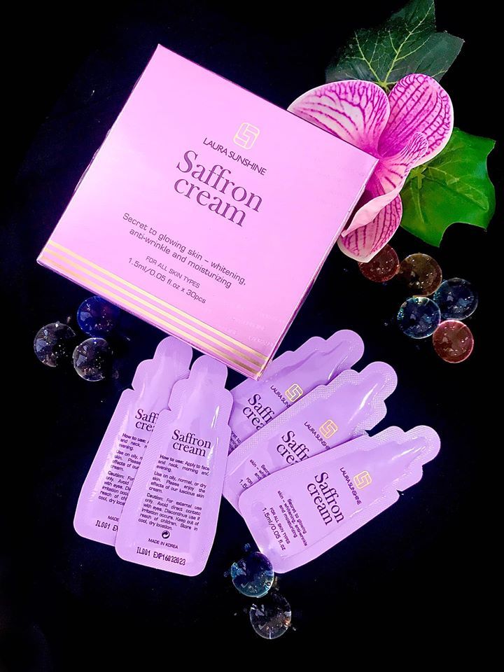 5 gói kem dưỡng đêm nhụy hoa nghệ tây Travel (Mini) 5x1.5ml Laura Sunshine Nhật Kim Anh