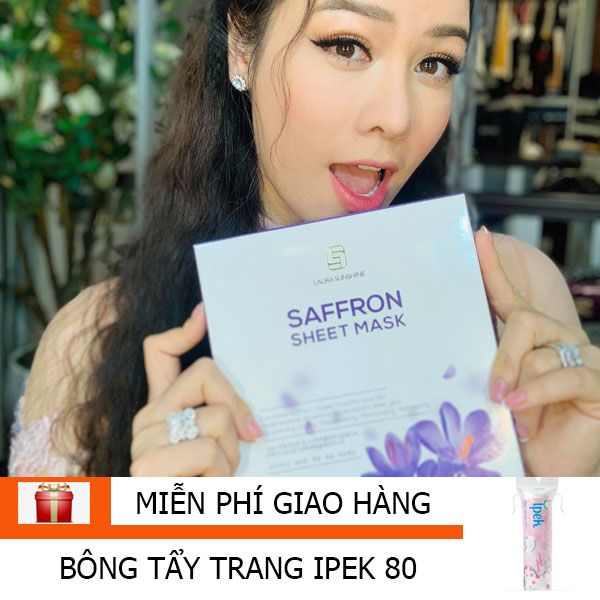  LAURA SUNSHINE SAFFRON SHEET MASK (MẶT NẠ CHIẾT XUẤT NHỤY HOA NGHỆ TÂY) 