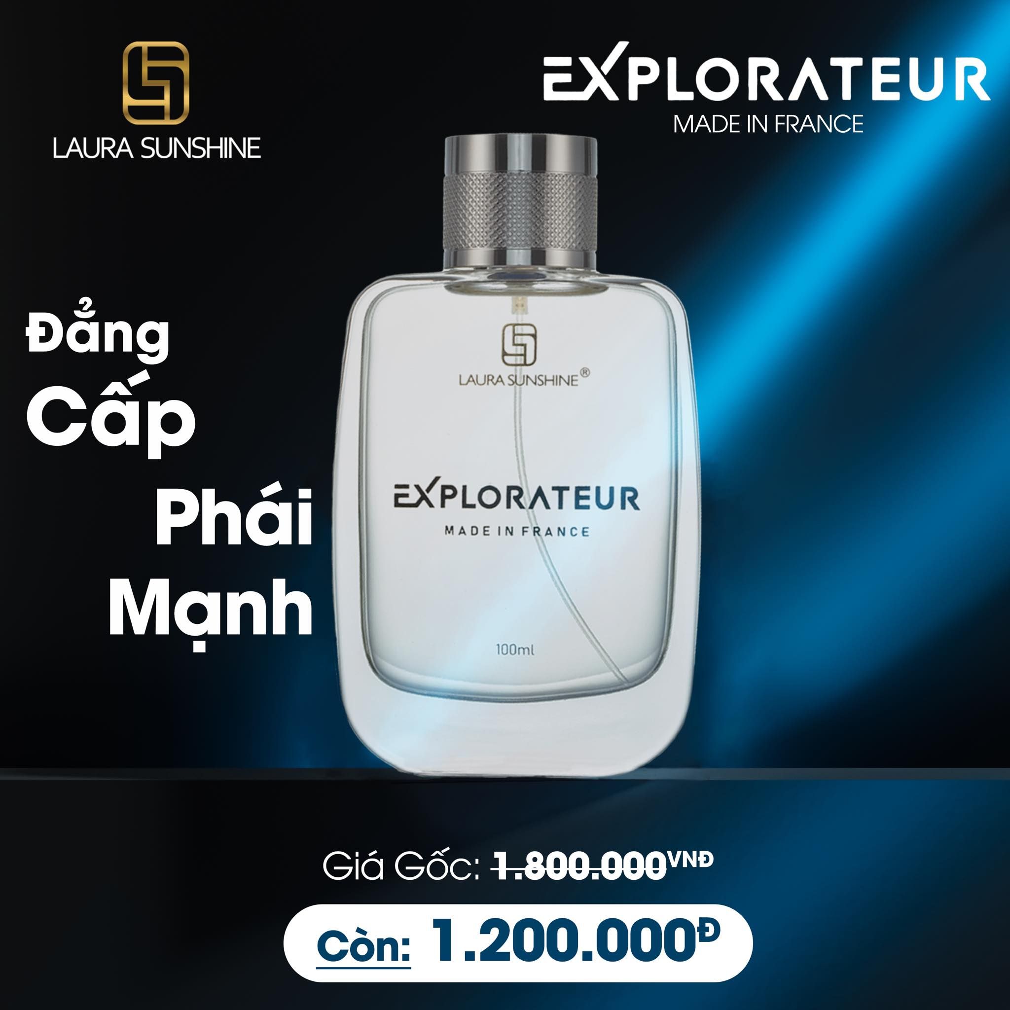  Nước hoa Nam Explorateur Laura Paris Nhật Kim Anh No4 100ml 