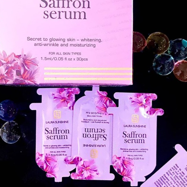 Hộp 30 gói serum nhụy hoa nghệ tây Travel (Mini) 45ml (30x1.5ml) Laura Sunshine Nhật Kim Anh