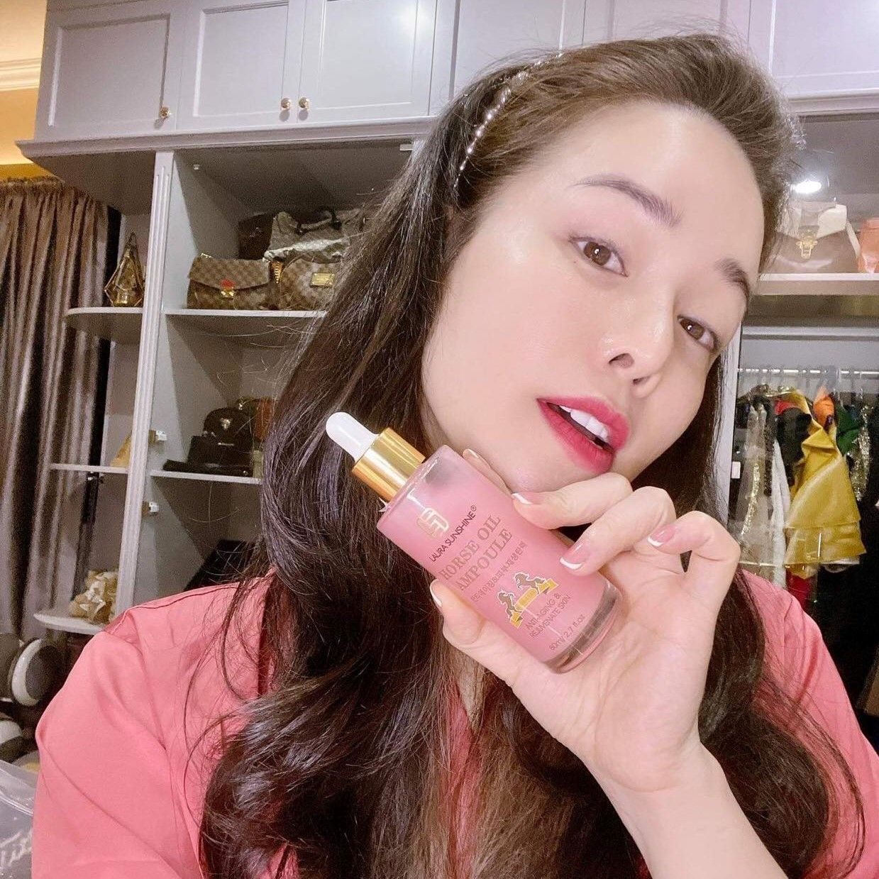 Siêu tinh chất Dầu Ngựa Horse Oil Ampoule Laura Sunshine Nhật Kim Anh 80ml