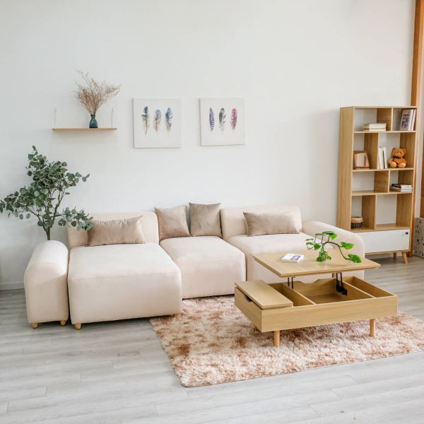 [TL hàng trưng bày] Sofa góc BEYOURs Moa Sofa White