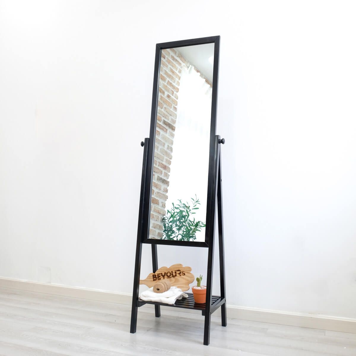 Gương Đứng BEYOURs Shelf Mirror Black