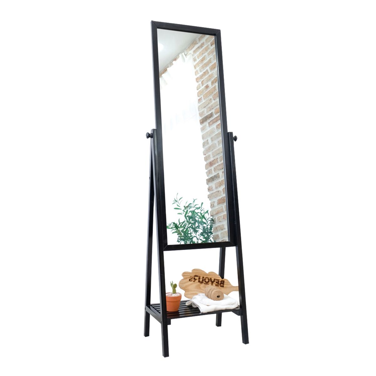 Gương Đứng BEYOURs Shelf Mirror Black