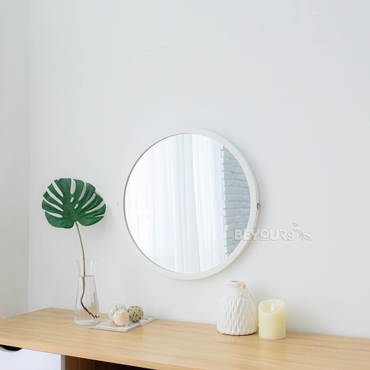 Gương Treo Tường BEYOURs Mia Circle Mirror D50 White