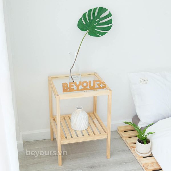 Tab Đầu Giường BEYOURs Glass Shelf Natural