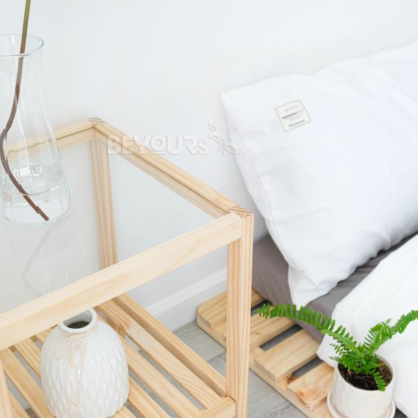 Tab Đầu Giường BEYOURs Glass Shelf Natural