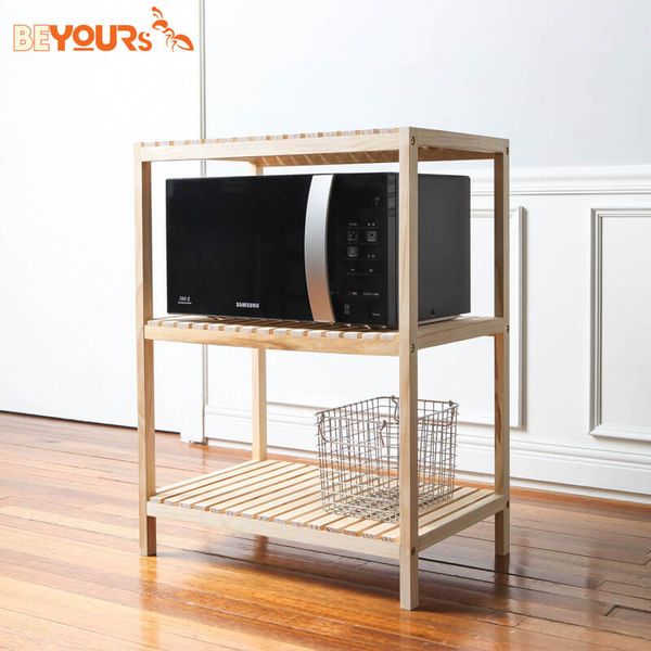 Kệ Lò Vi Sóng BEYOURs MULTIPURPOSE RACK 3-TIER Natural