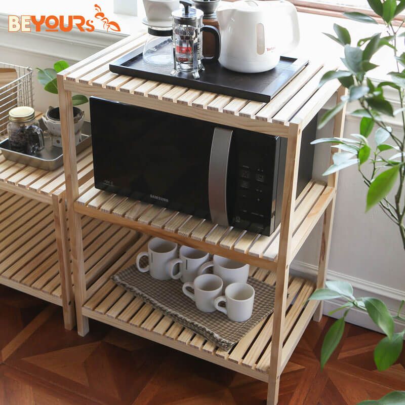 Kệ Lò Vi Sóng BEYOURs MULTIPURPOSE RACK 3-TIER Natural