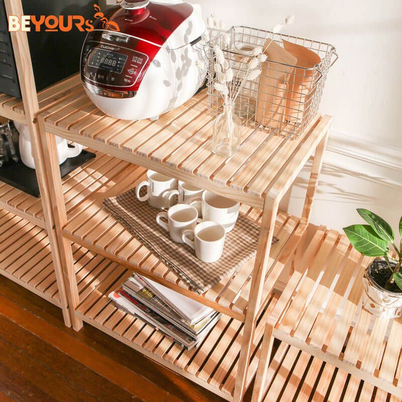 Kệ Lò Vi Sóng BEYOURs MULTIPURPOSE RACK 3-TIER Natural