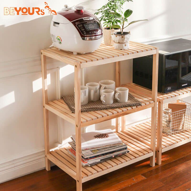 Kệ Lò Vi Sóng BEYOURs MULTIPURPOSE RACK 3-TIER Natural