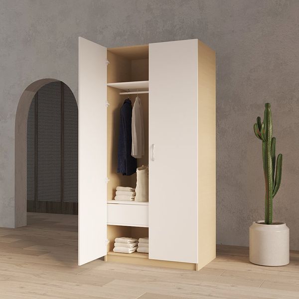 Tủ quần áo BEYOURs Mina Closet Natural White