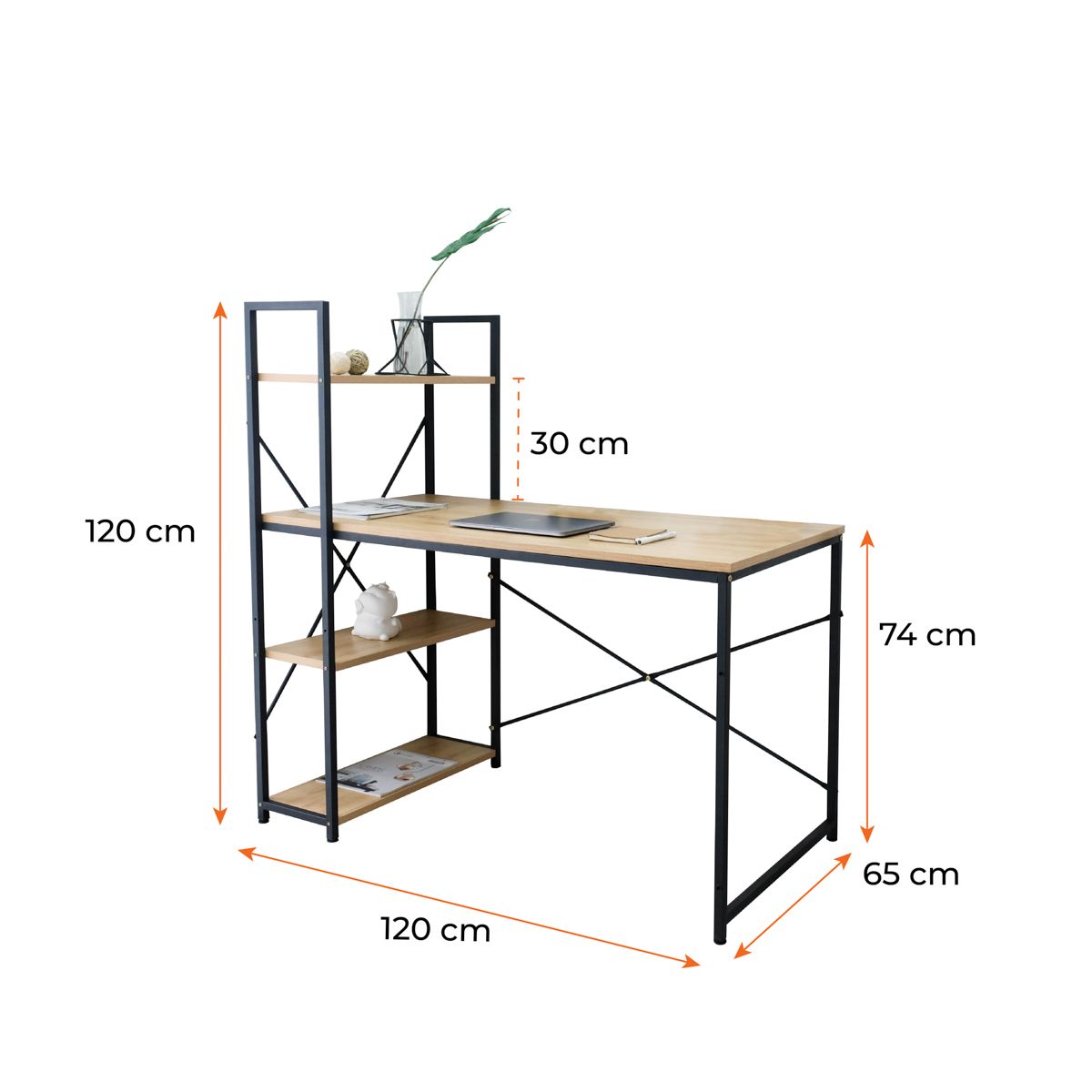 Bàn Làm Việc BEYOURs Neuly Table Natural Black