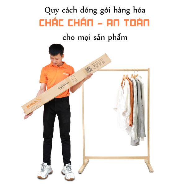 Giá Treo Quần Áo BEYOURs Single Hanger Size L Natural