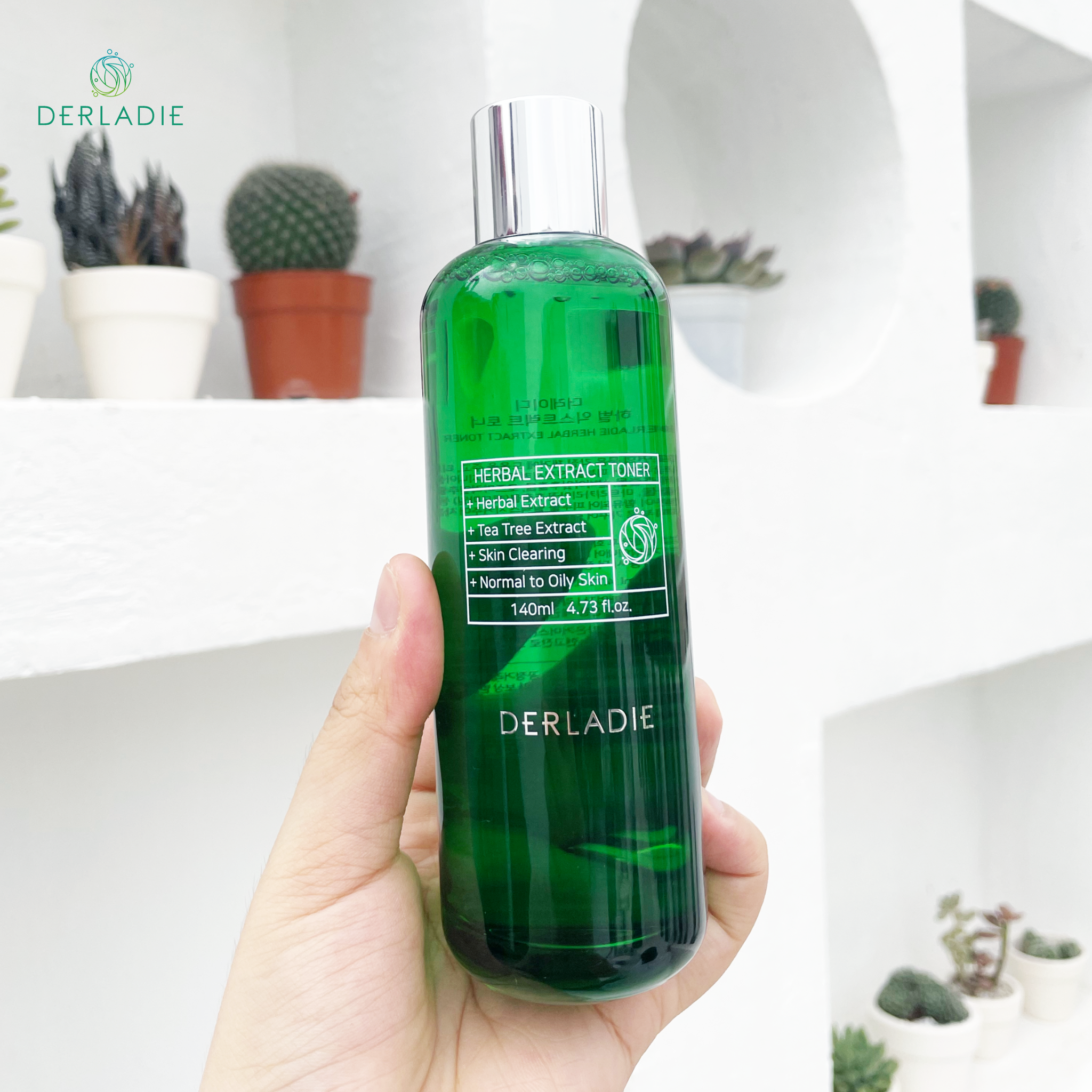 TONER KHÁNG VIÊM, GIẢM MỤN SAU 7 NGÀY DERLADIE HERBAL EXTRACT TONER