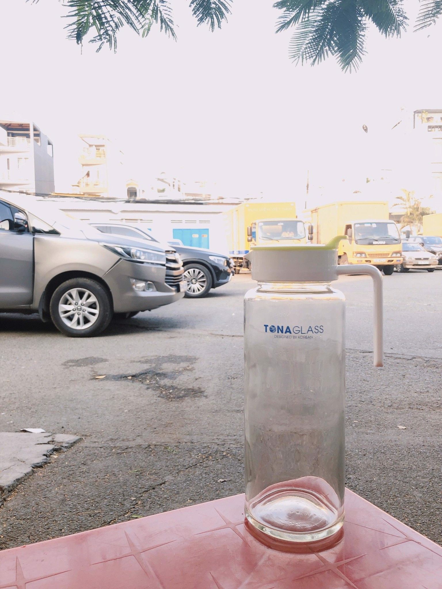 Bộ bình, ly thủy tinh Tonaglass 1000ml + 4 ly 320ml