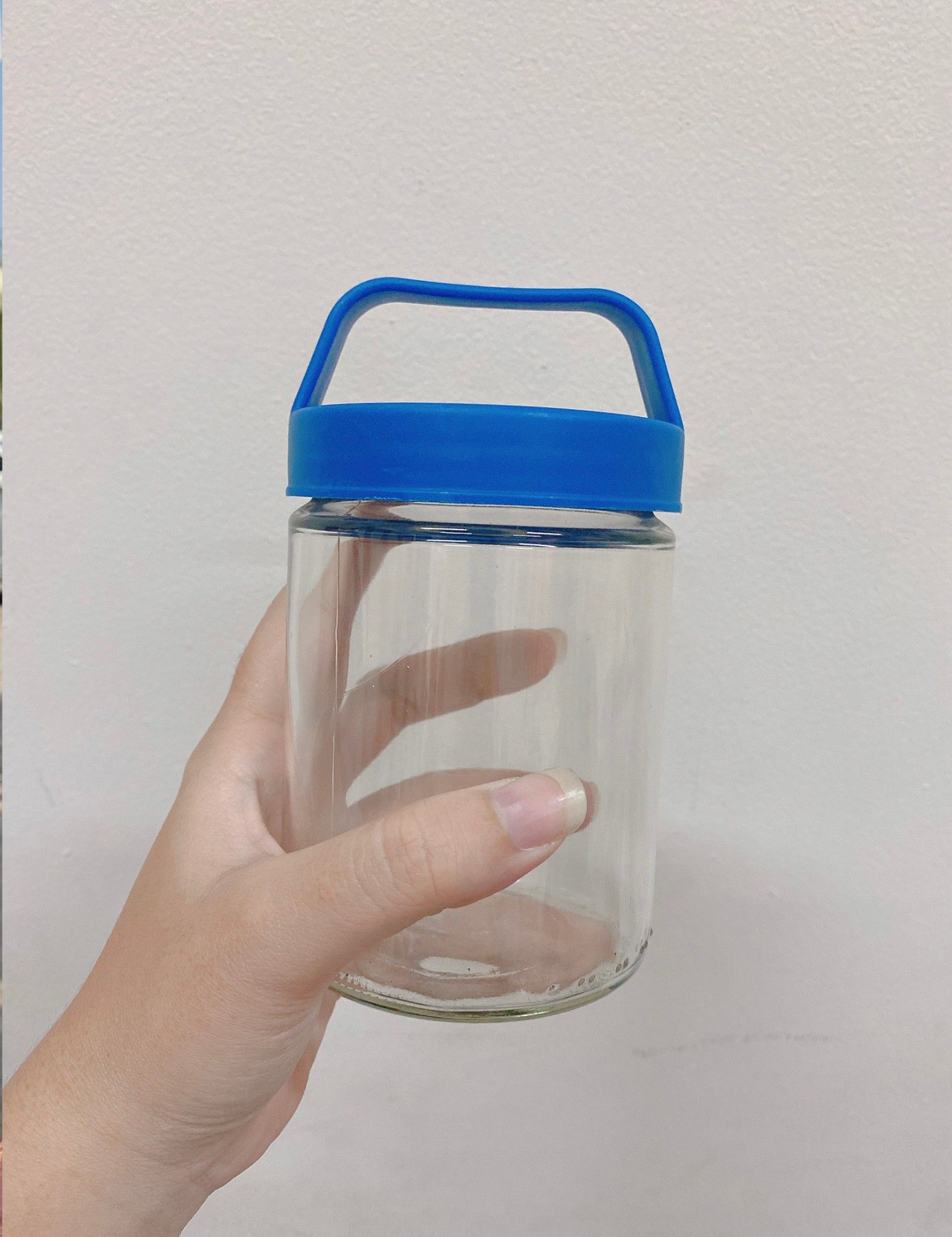 Bộ 2 hũ thủy tinh Proglass 460ml, nắp quai xách