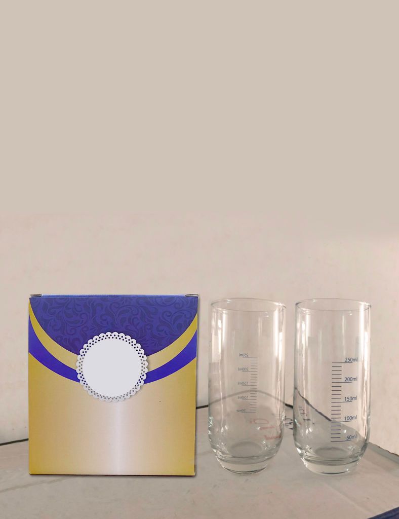 Bộ 2 ly thủy tinh Lav-Tonaglass cao cấp, dung tích 420ml có chia vạch, xuất xứ Thổ Nhĩ Kì