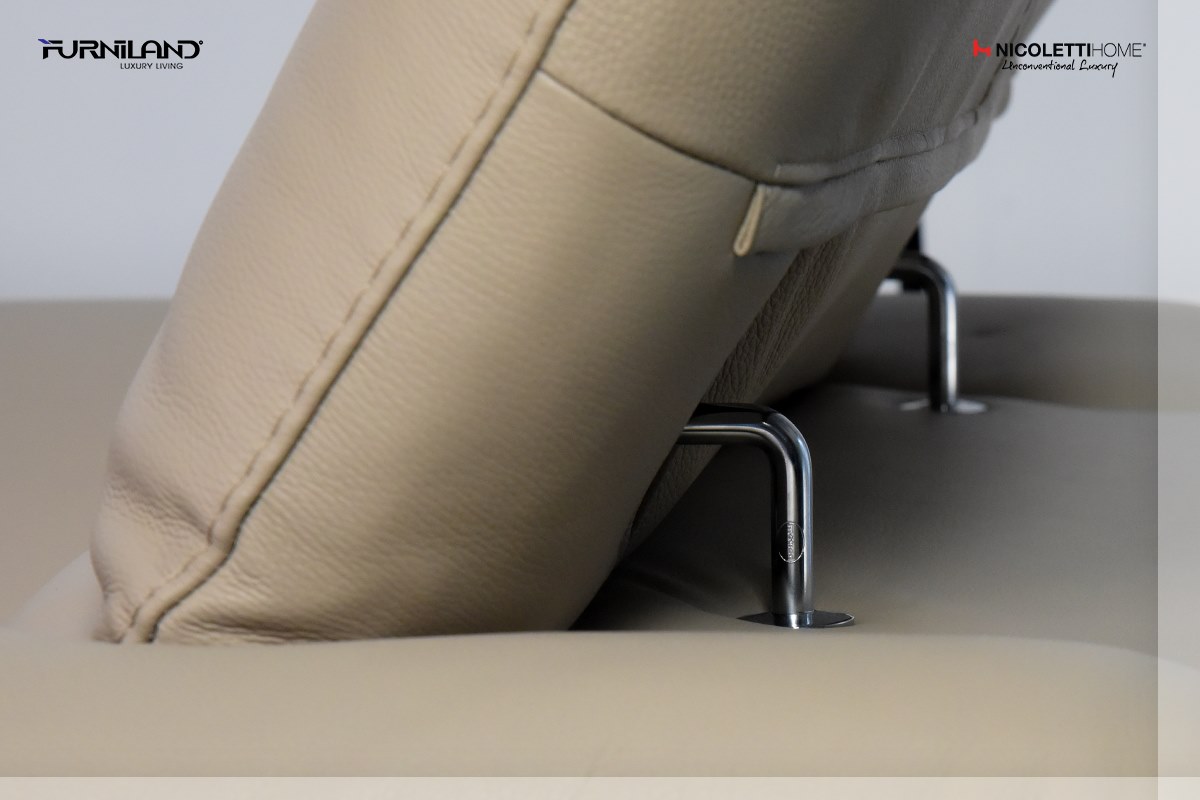 Ghế Sofa phòng khách Tesla băng 4 - Sofa nhập khẩu Italia - Da thật 100%
