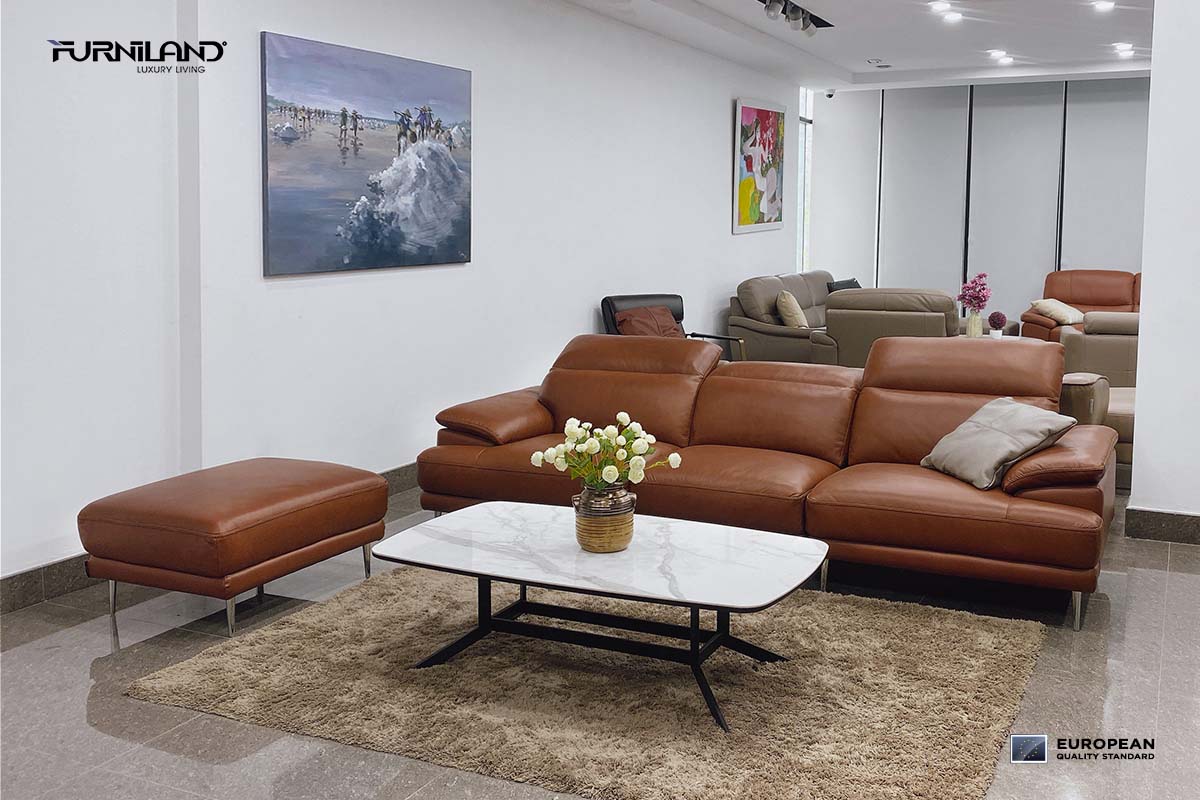 Bellano - Sofa băng 4 - Sofa Da Thật Nhập Khẩu - Sofa Cao Cấp - Sofa Italia