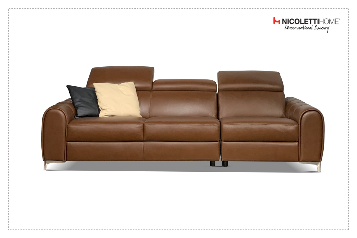 SOFA BĂNG 4 LULU - Sofa Da thật nhập khẩu Italia